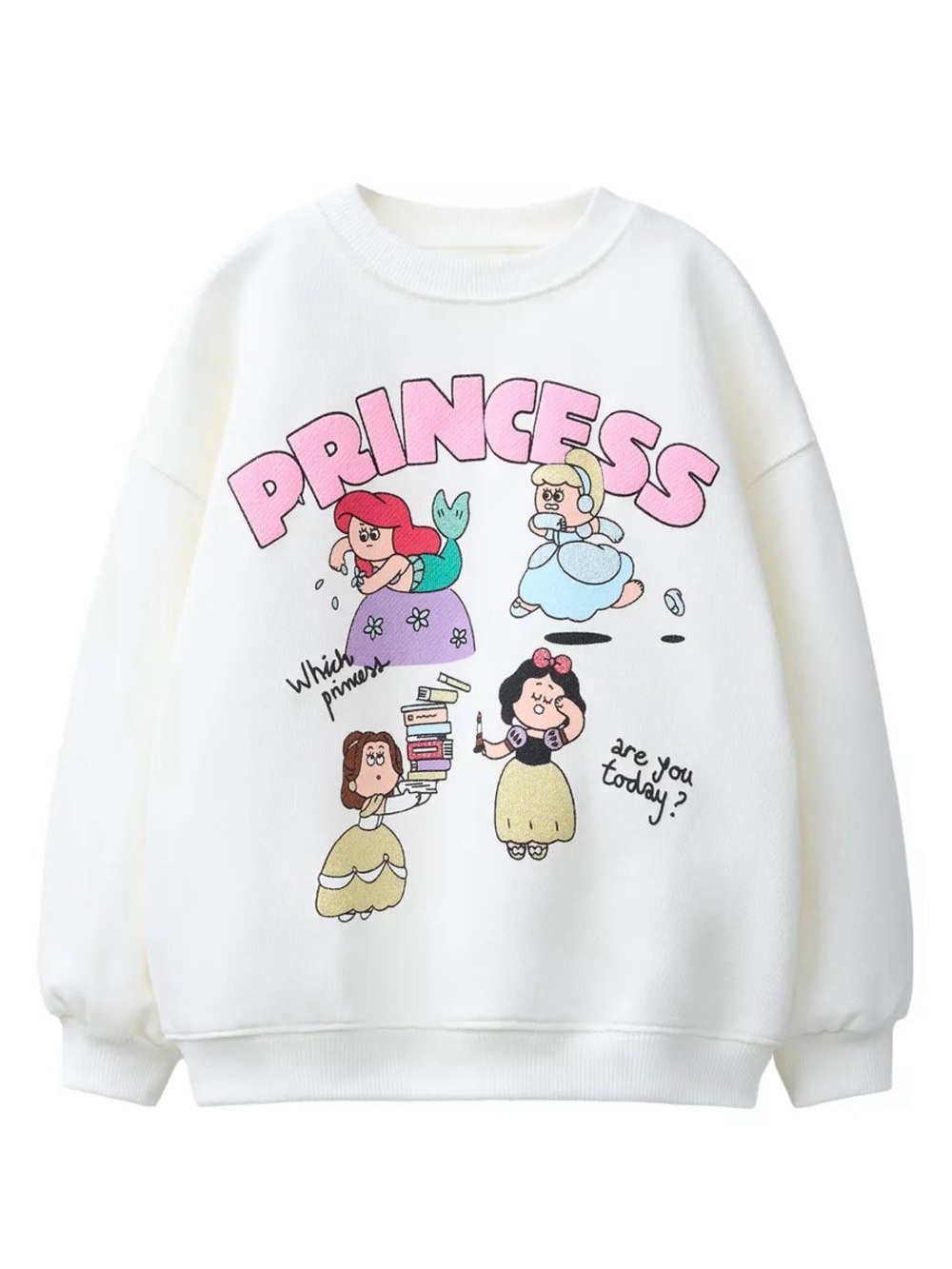 Zara Kids Disney Princess Print Sweatshirt